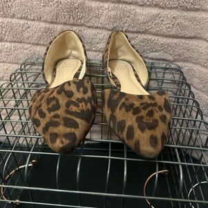 a new day Brown Leopard Print Flats
